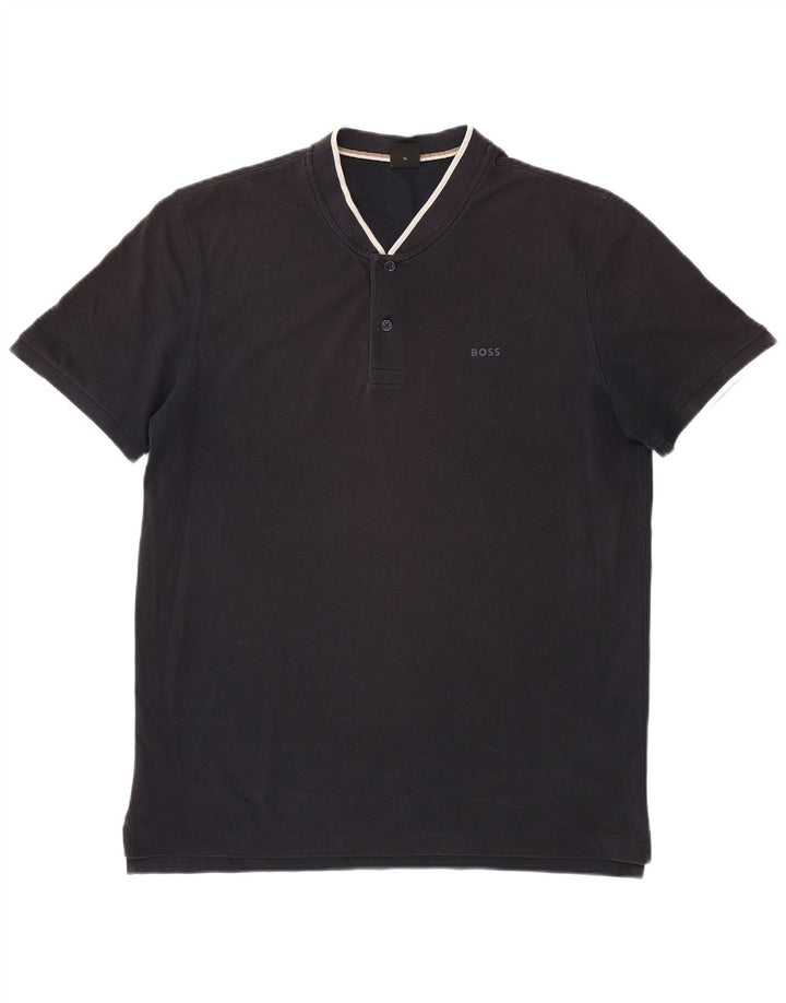 Hugo Boss Polo Homme XL Noir Rayé