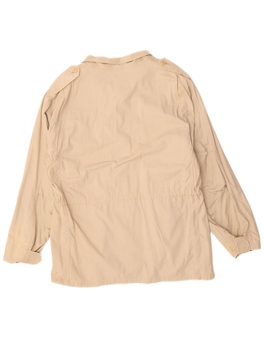 VINTAGE Veste militaire homme UK 40 Grand coton beige