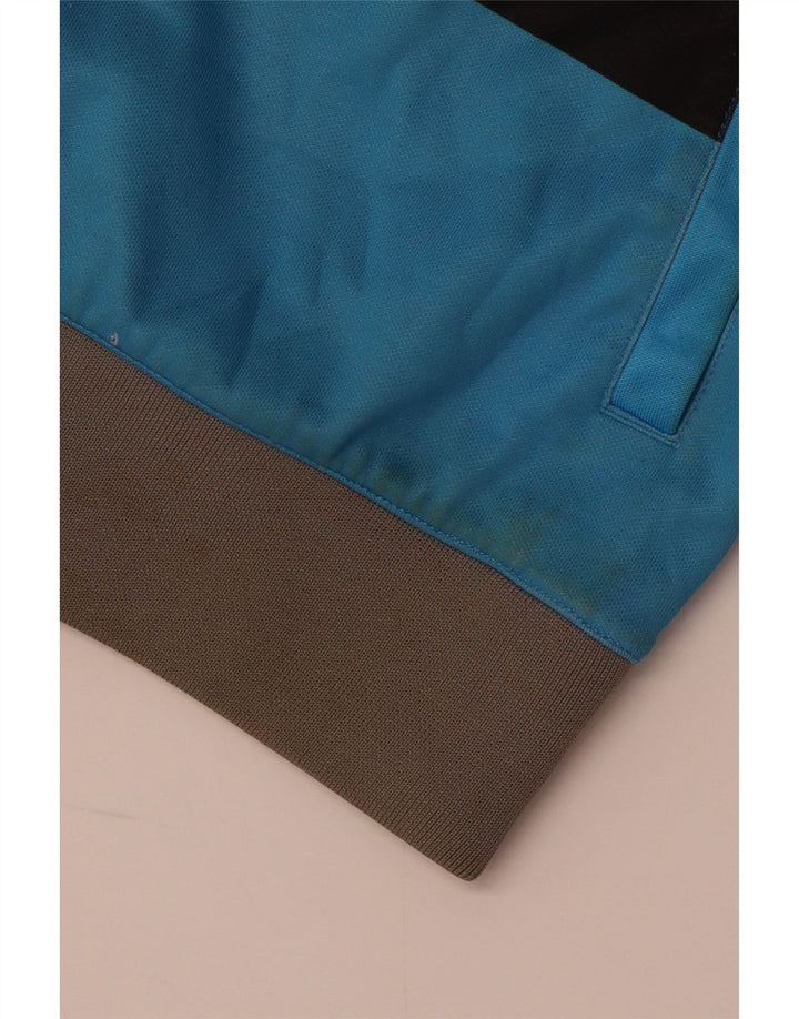 QUIKSILVER Veste de survêtement pour femme UK 16 Large Bleu Colorblock