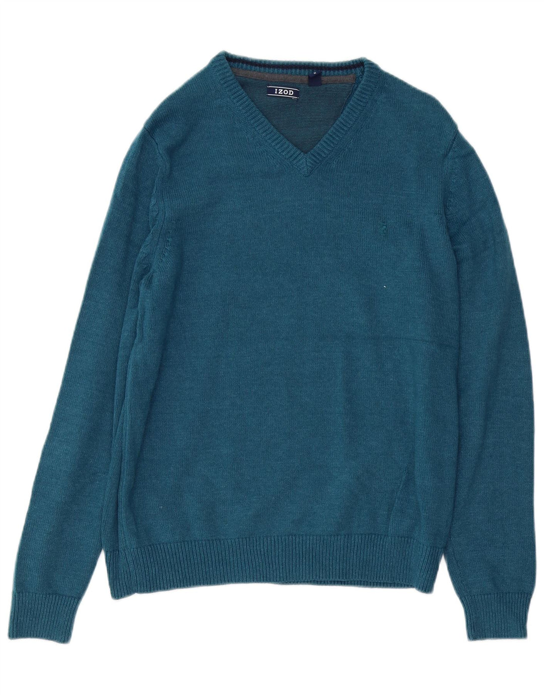 IZOD Pull Col V Homme Bleu Moyen Coton