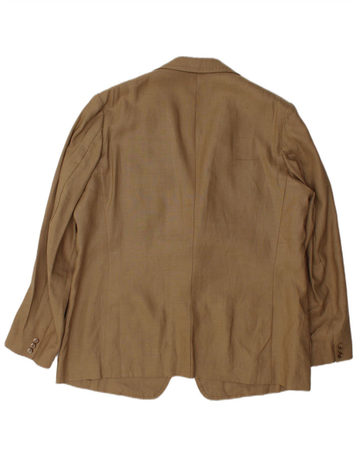 vintage Homme 3 Bouton Blazer Veste UK 38 Beige Moyen