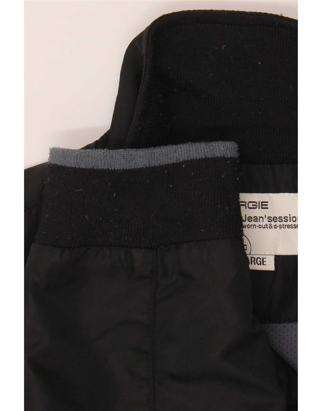 Energie Veste Bomber Homme UK 40 Large Noir Polyester