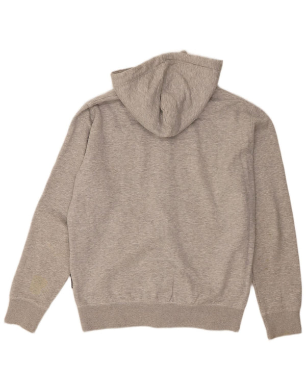 French Connection Pull à capuche zippé graphique coupe régulière pour homme, grand gris