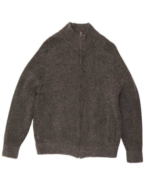 Marks & Spencer Cardigan pour homme en coton gris Taille L