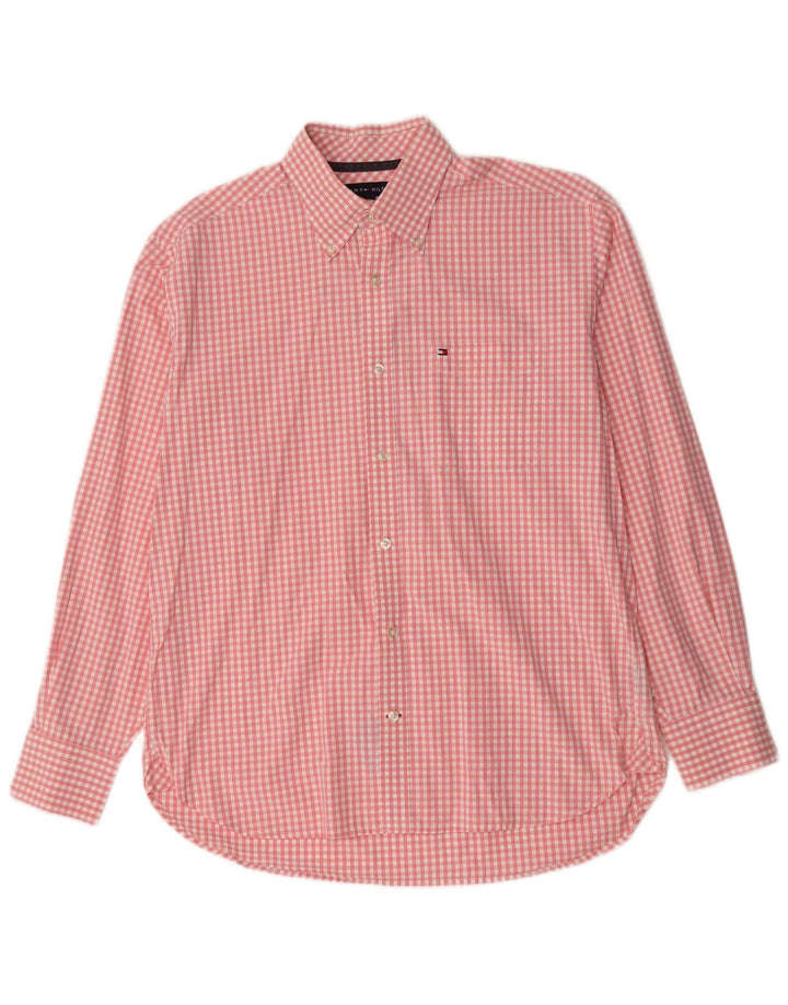 TOMMY HILFIGER Chemise Homme Coton Vichy Rose Moyen