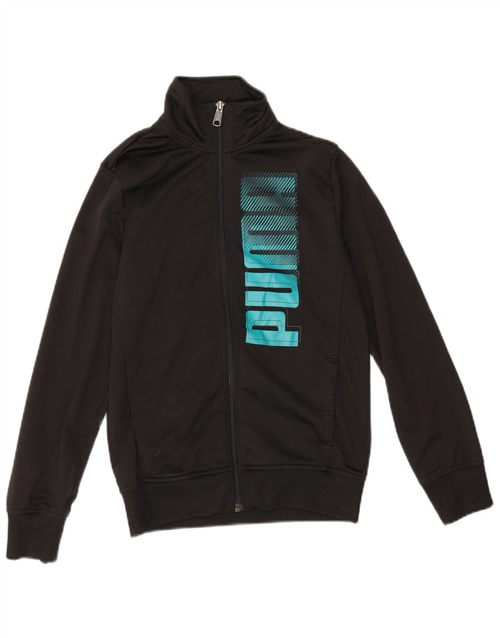Puma Veste de survêtement graphique garçon 11-12 ans Noir Polyester