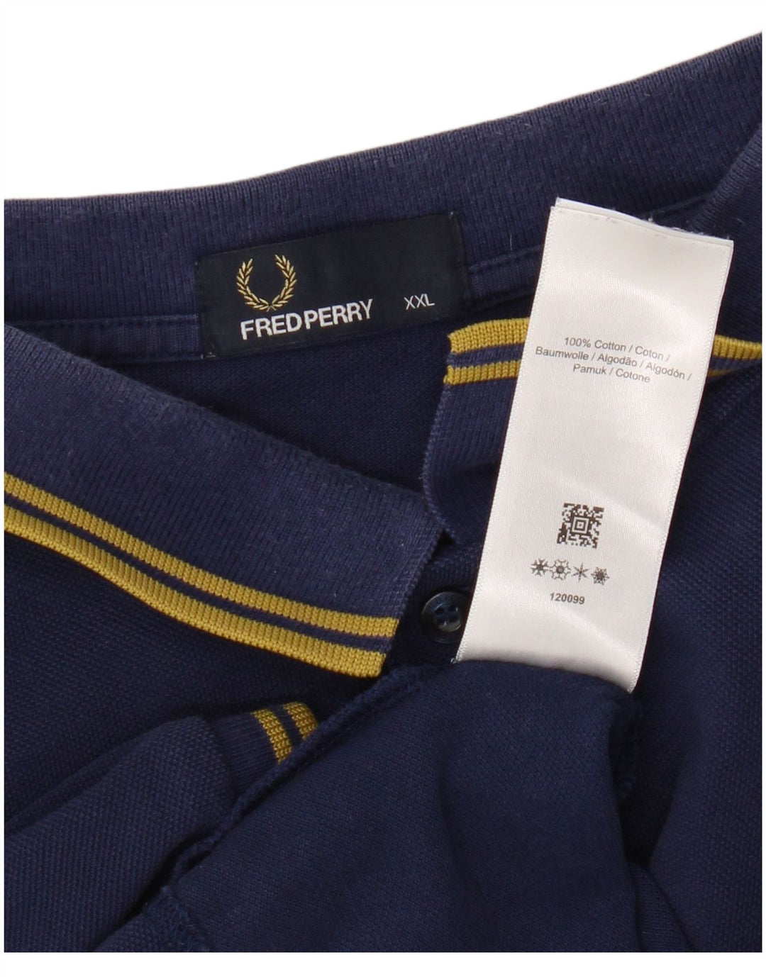 Fred Perry Polo Homme 2XL Bleu Marine Coton
