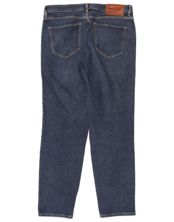 Massimo Dutti Jean slim pour femme EU 40 Medium W30 L30 Bleu Coton
