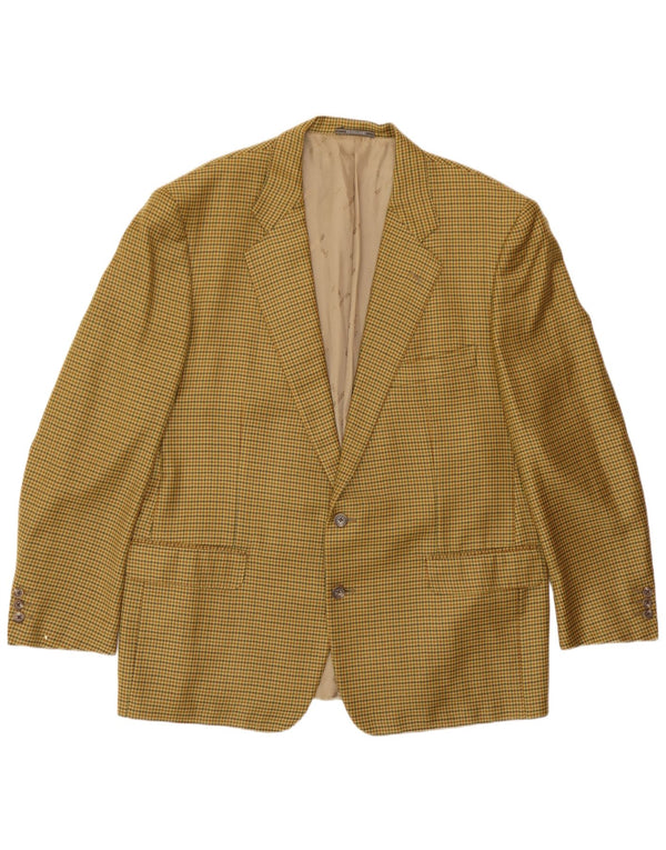 Trussardi Veste Blazer 2 Boutons Homme IT 56 3XL Beige Pied-de-Poule