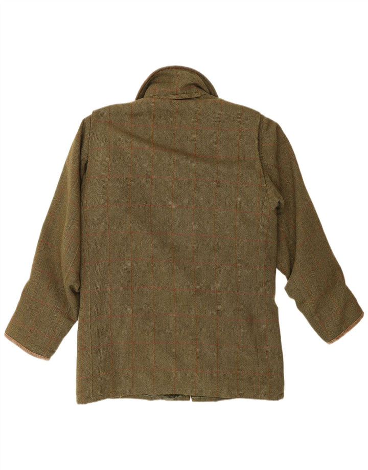 Musto Veste utilitaire performante pour homme UK 38 Medium Kaki Check Laine vierge