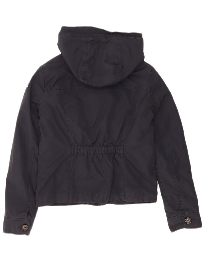 ABERCROMBIE & FITCH Veste bomber à capuche pour fille 11-12 ans Bleu marine Taille L