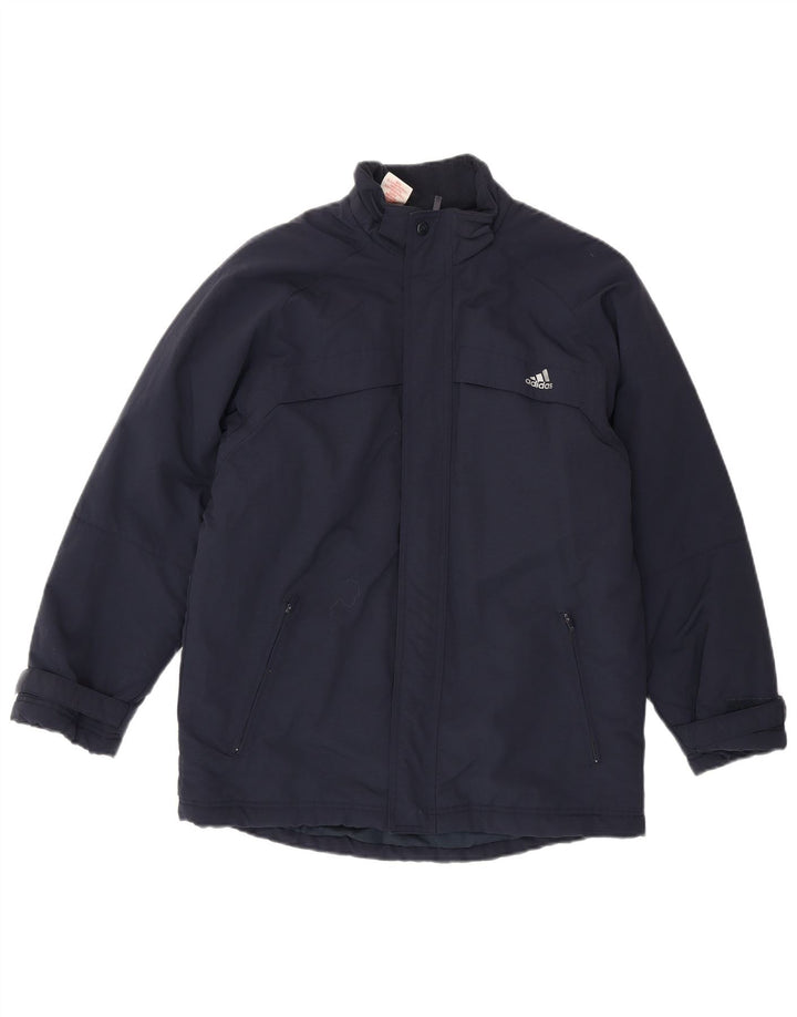 Veste Coupe-Vent Graphique Adidas Garçon 13-14 Ans Bleu Marine Polyamide