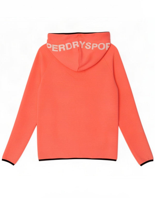 Superdry Pull à capuche graphique pour femme UK 10 Small Rose Polyester