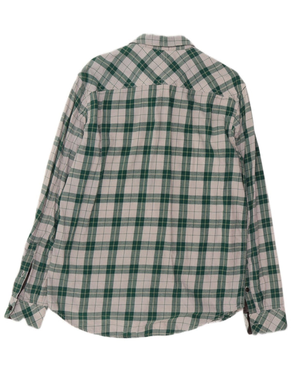 Timberland Chemise Slim Fit en Flanelle pour Homme en Coton à Carreaux Vert Grand