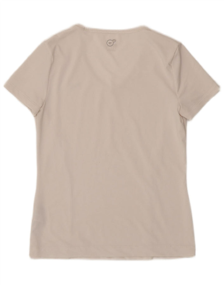 Puma T-Shirt Femme UK 12 Medium Blanc Polyester