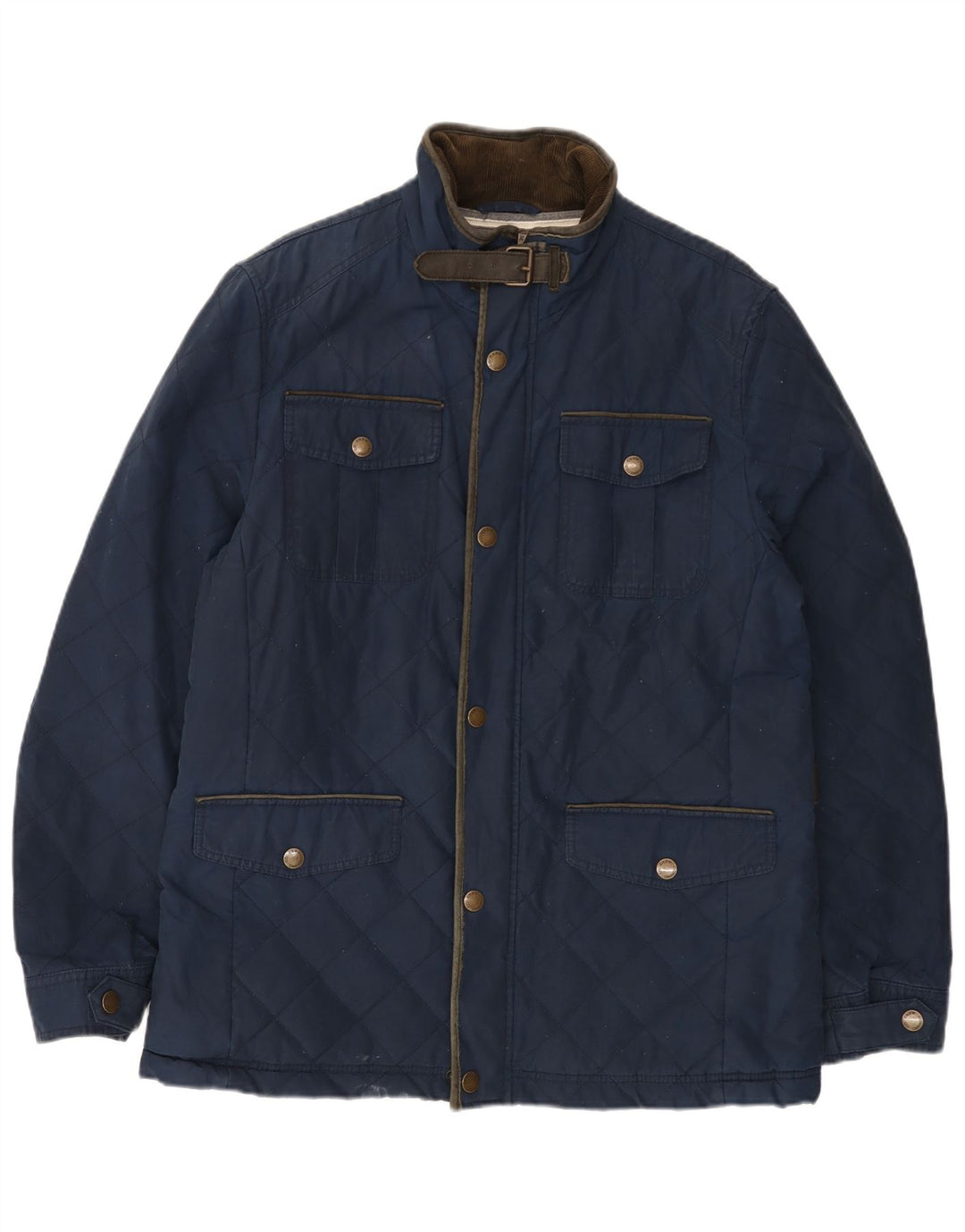 Crew Clothing Veste matelassée pour homme UK 40 Large Bleu marine en coton