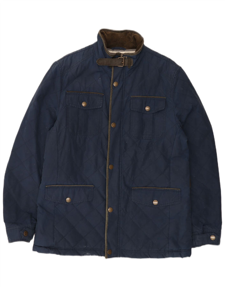 Crew Clothing Veste matelassée pour homme UK 40 Large Bleu marine en coton