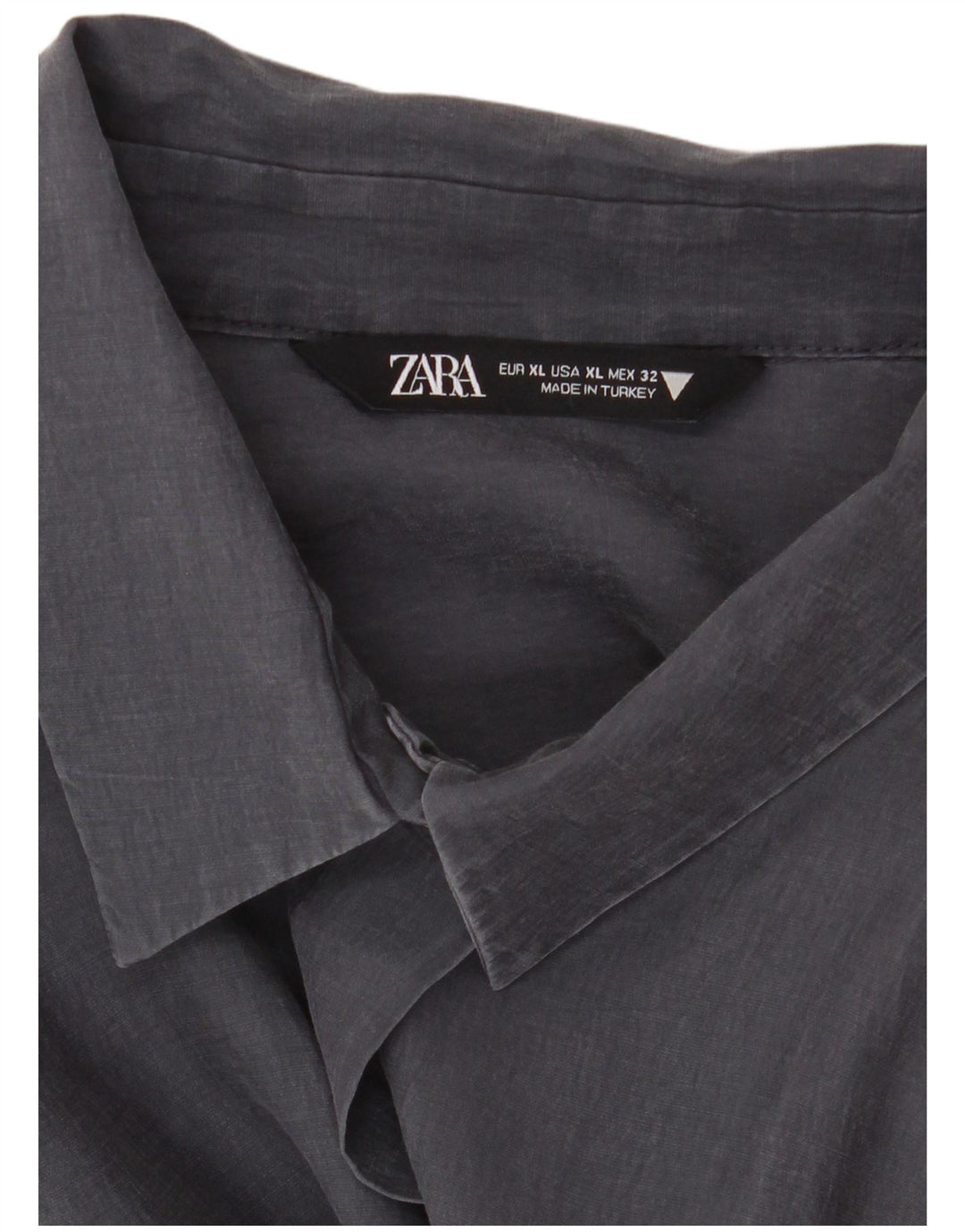 Zara Chemise longue surdimensionnée pour femme UK 18 XL Bleu marine