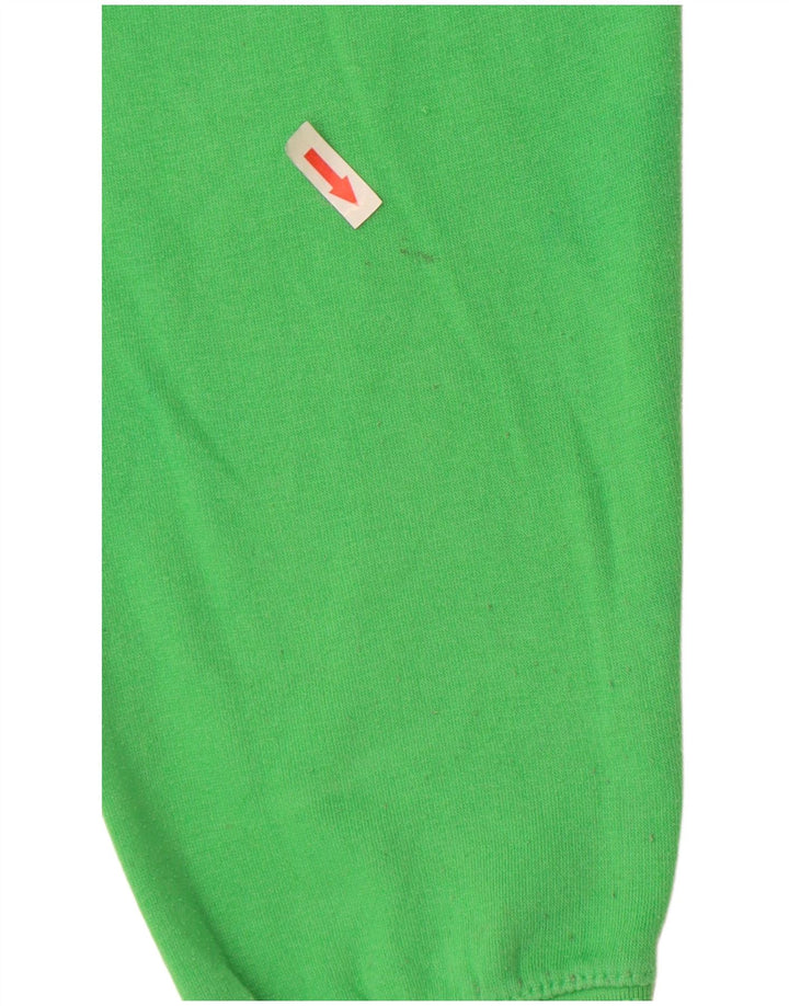 Zara Womens Crop Sweatshirt Jumper UK 14 Polyester Vert Moyen