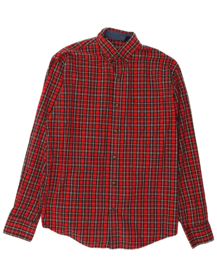 IZOD Chemise Homme Petit Carreau Rouge Coton