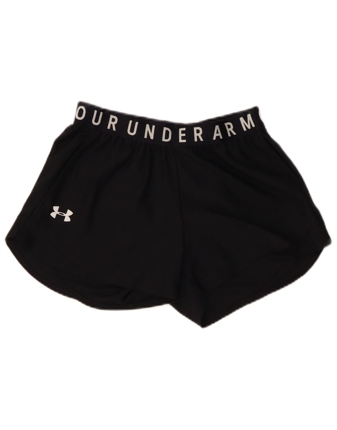 UNDER ARMOUR Short de sport graphique pour femme UK 4 XS Noir Polyester