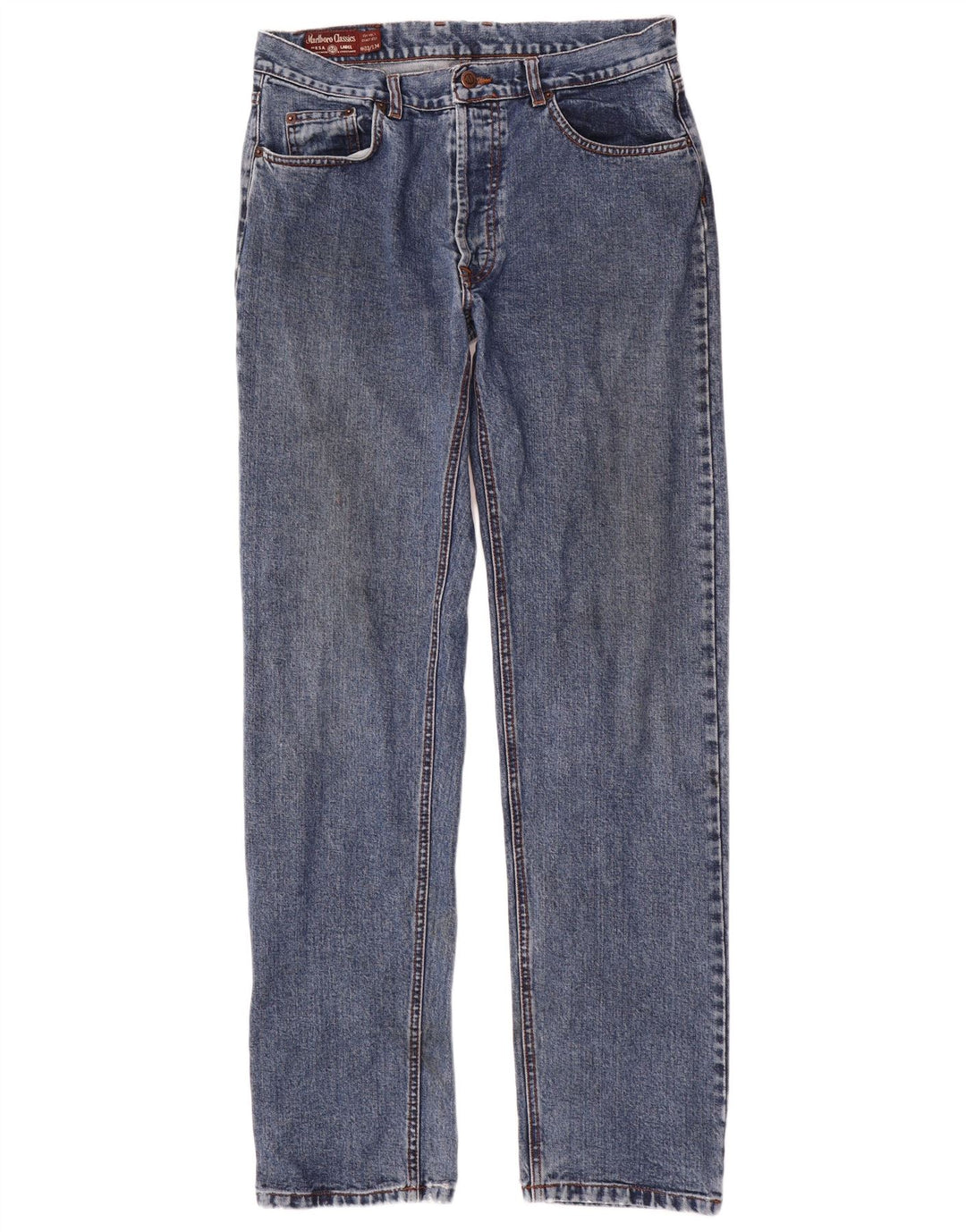 MARLBORO CLASSICS Jean droit homme W33 L34 bleu coton