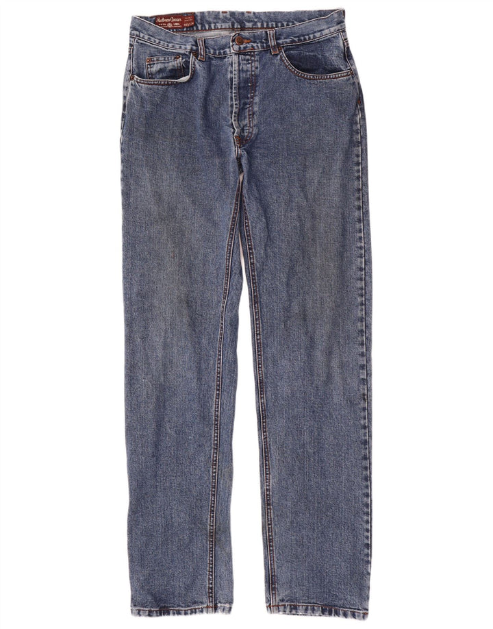 MARLBORO CLASSICS Jean droit homme W33 L34 bleu coton