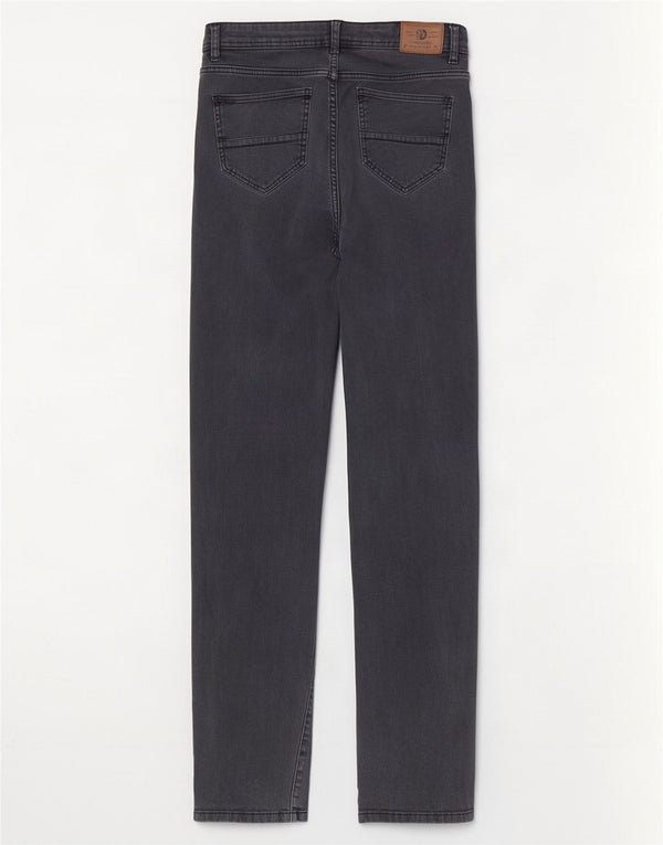 Dack's Jean droit homme IT 50 Large W32 L31 bleu marine coton
