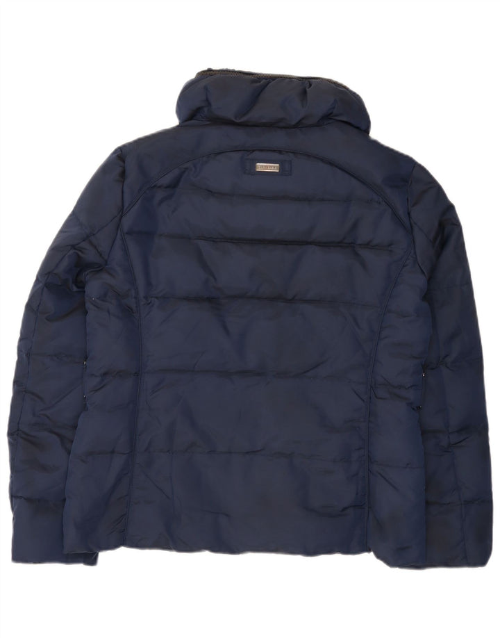 Zara Veste matelassée pour femme UK 18 XL Nylon bleu marine