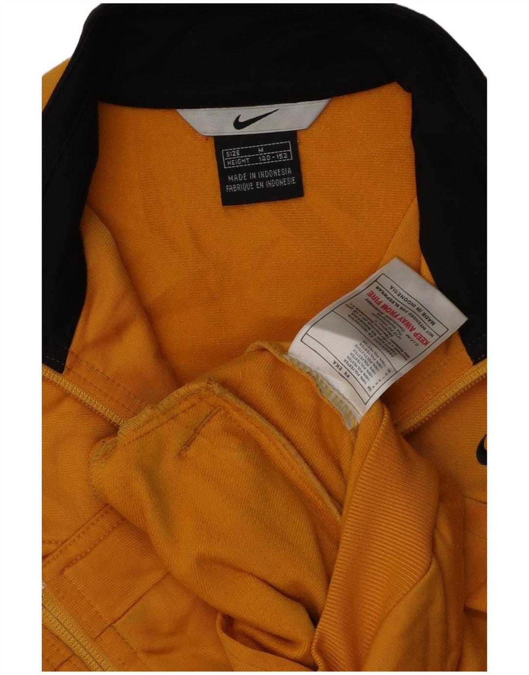 Veste de survêtement Nike garçon 10-11 ans jaune moyen polyester