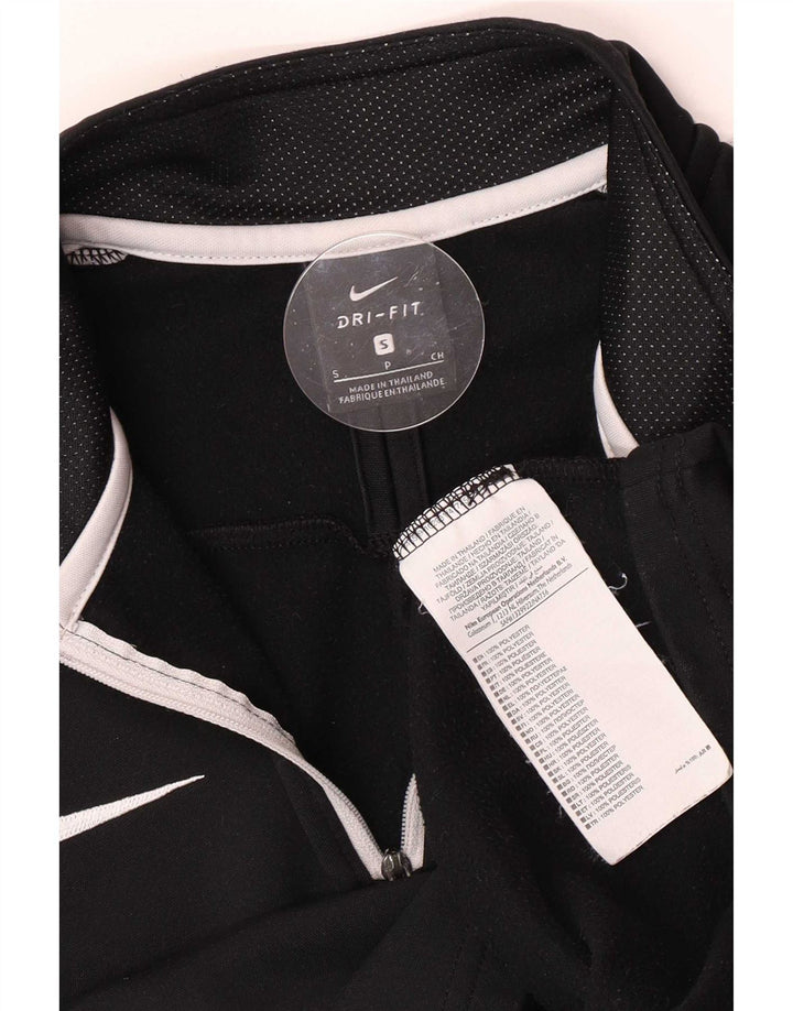 Nike Haut de survêtement Dri Fit à col zippé pour homme Taille S Noir Colorblock