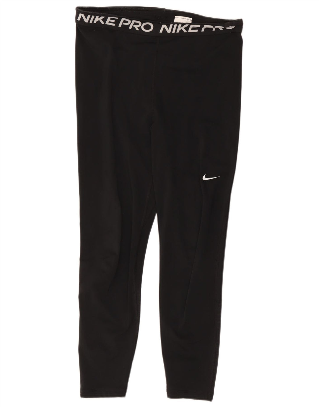 Legging Nike Dri Fit Crop Graphic pour femme UK 14 Large Noir Polyester