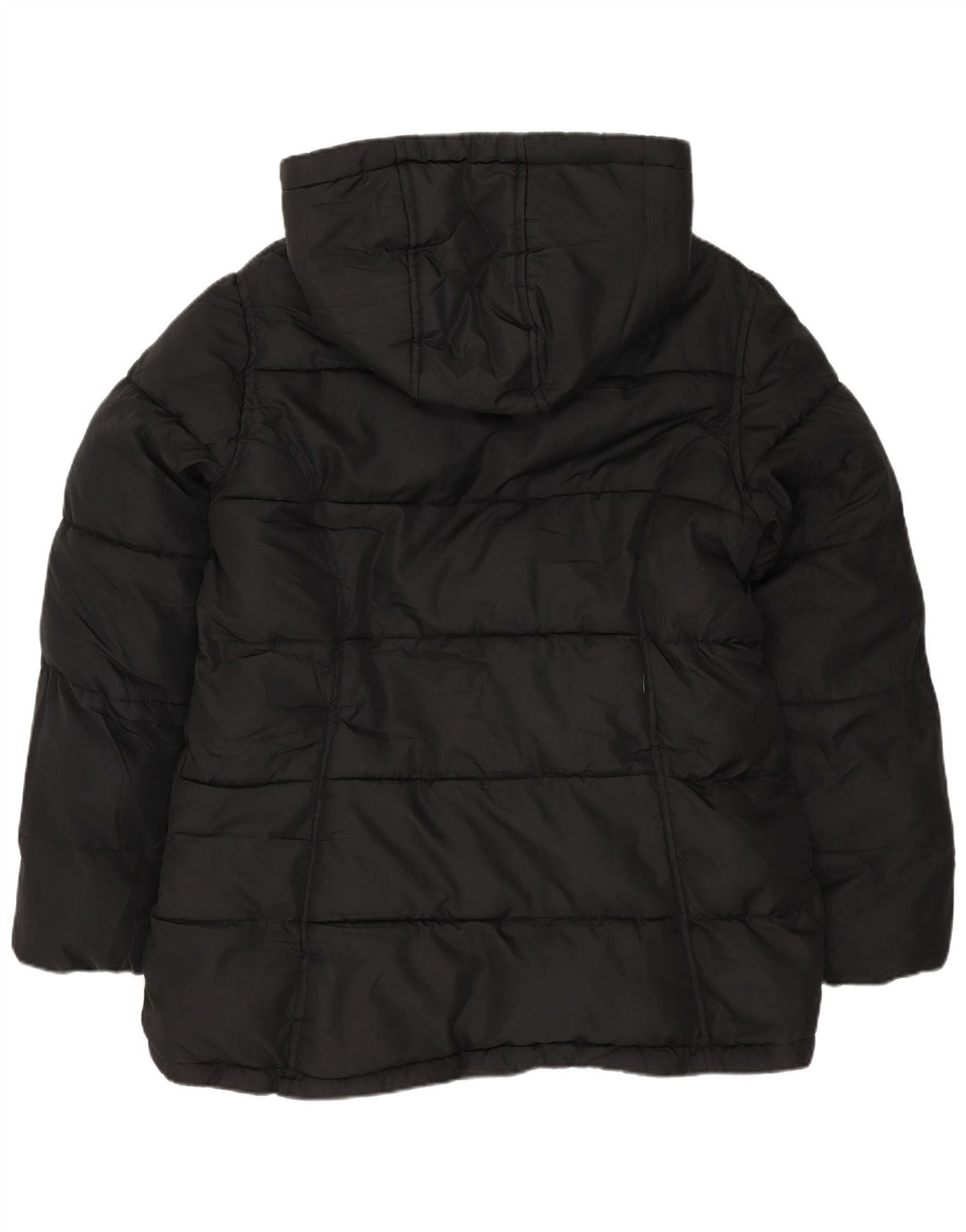 Reebok Veste matelassée réversible à capuche pour femme UK 14 Noir moyen Polyester