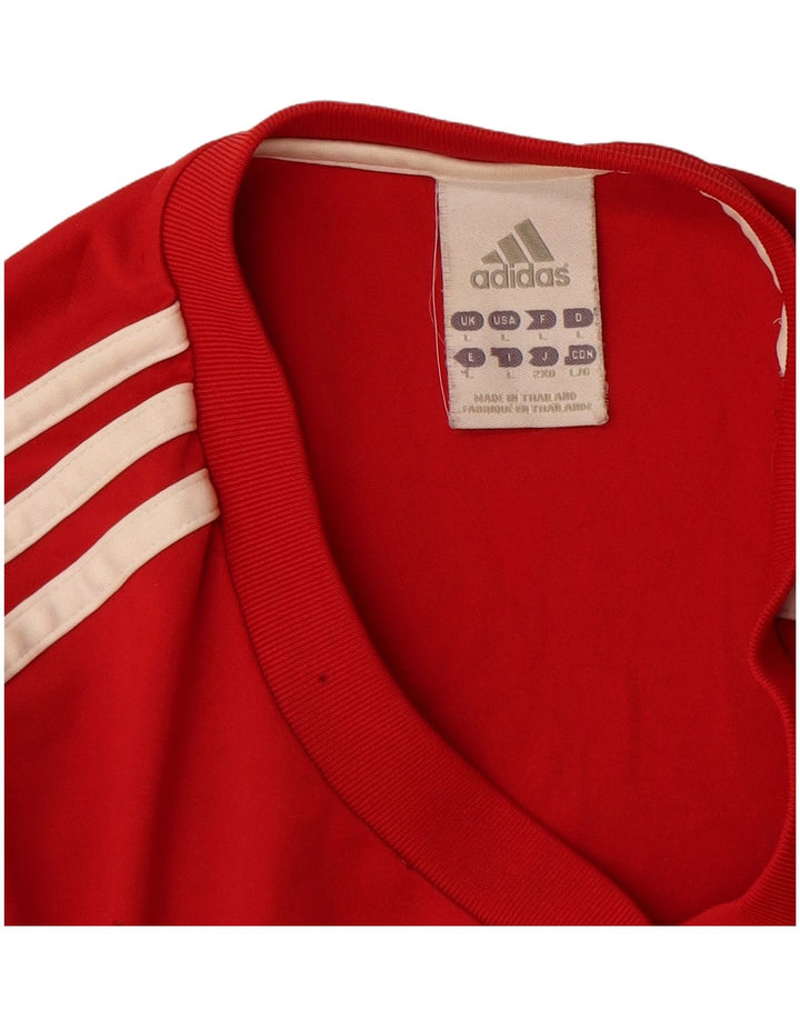 Adidas T-Shirt Homme Haut Large Rouge Polyester