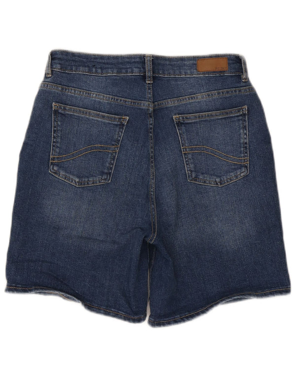 Fat Face Short en jean Darley pour femme UK 12 Medium W28 Bleu Coton
