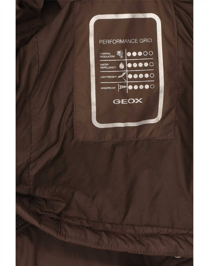 Geox Veste matelassée coupe régulière pour homme UK 38 Marron moyen