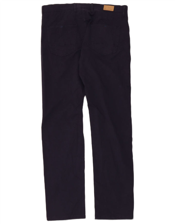 MASSIMO DUTTI Pantalon décontracté coupe slim pour homme EU 42 Large W32 L31 Bleu marine