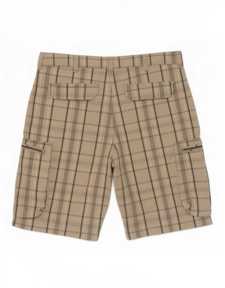 Nike Short cargo pour homme W30 en coton à carreaux beige moyen
