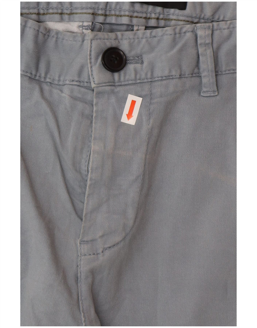 Zara Pantalon Chino Slim Homme EU 38 Small W30 L33 Gris