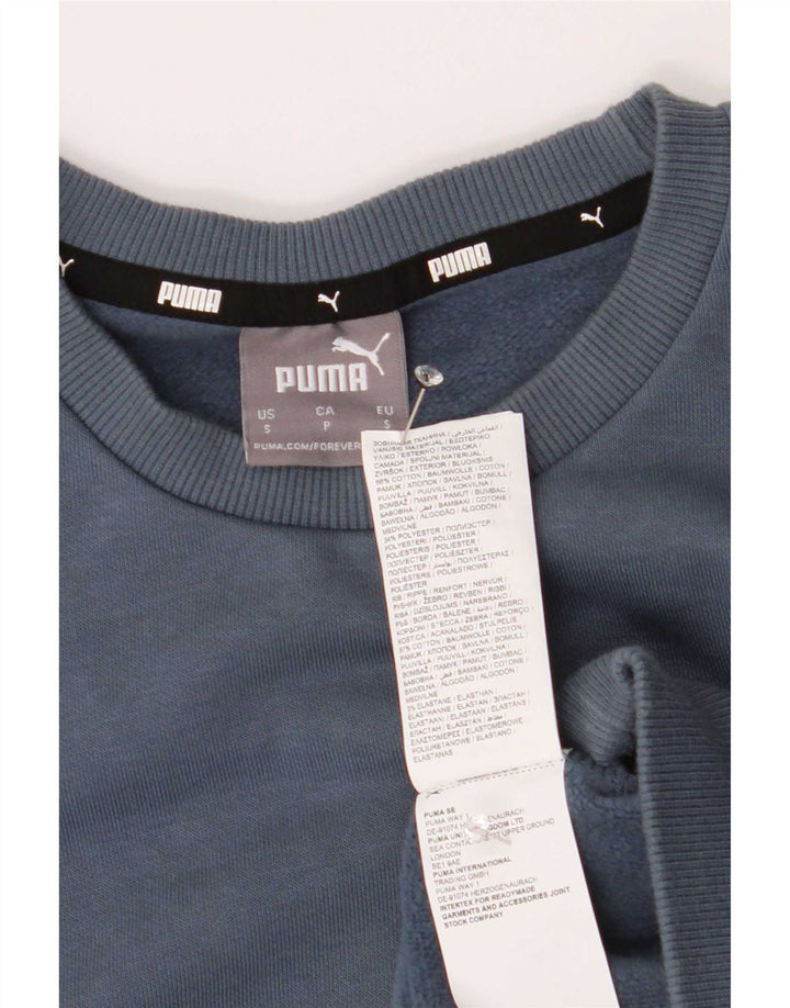 Puma Sweat-shirt pour homme en coton bleu Taille S