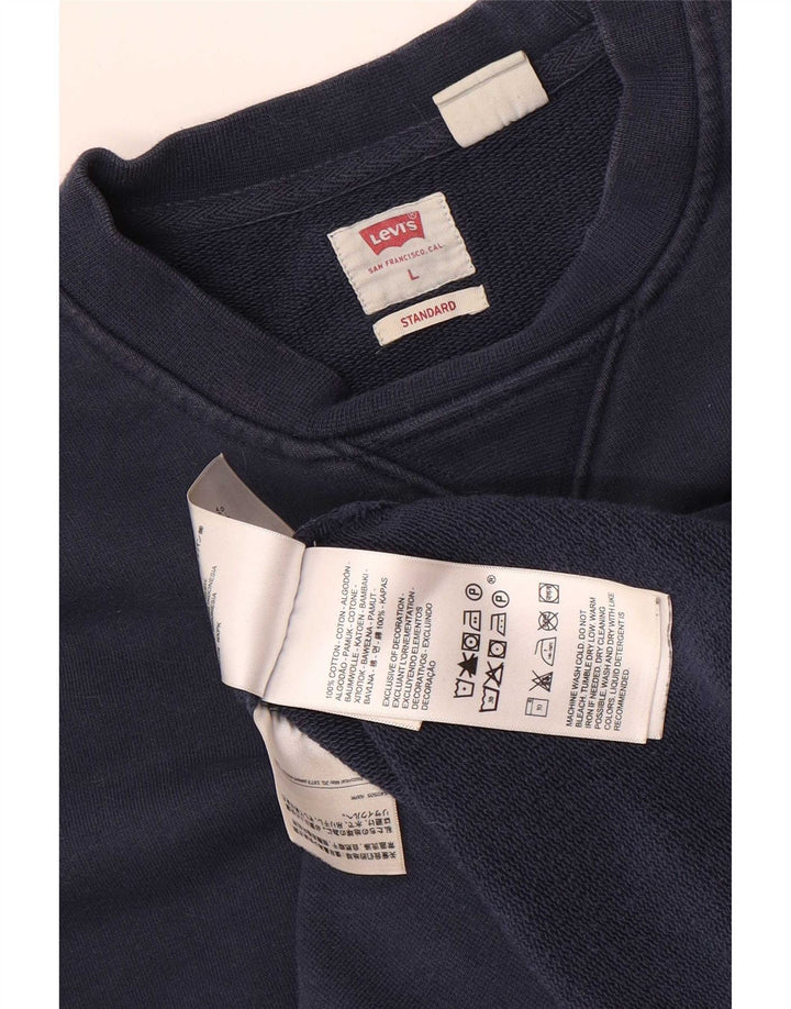 Levi's Sweat-Shirt Standard Homme Bleu Marine Large