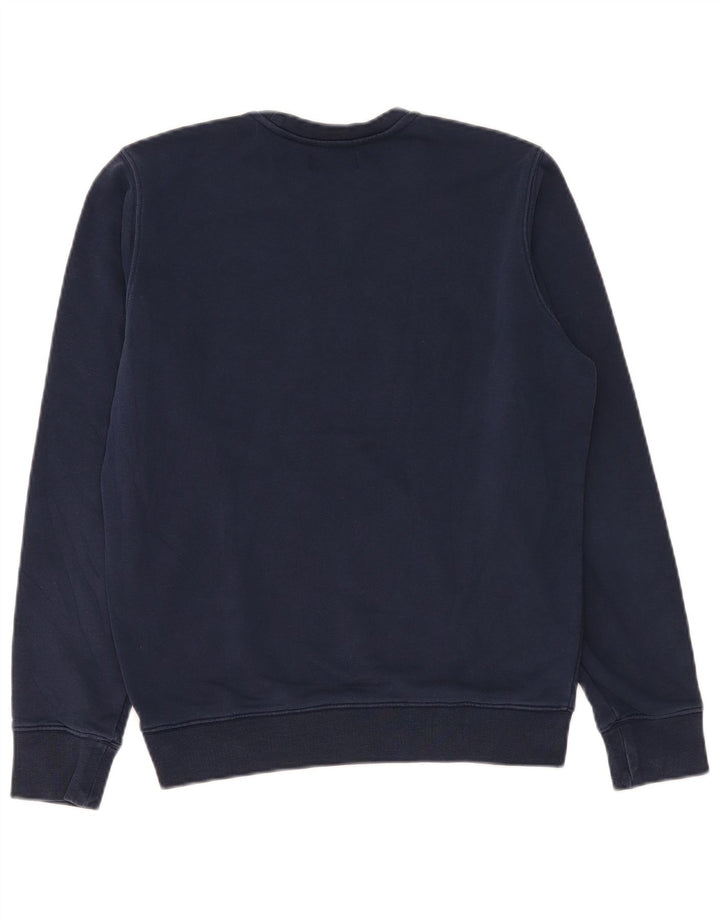 Rifle Sweat-Shirt Graphique Homme Bleu Marine Moyen en Coton