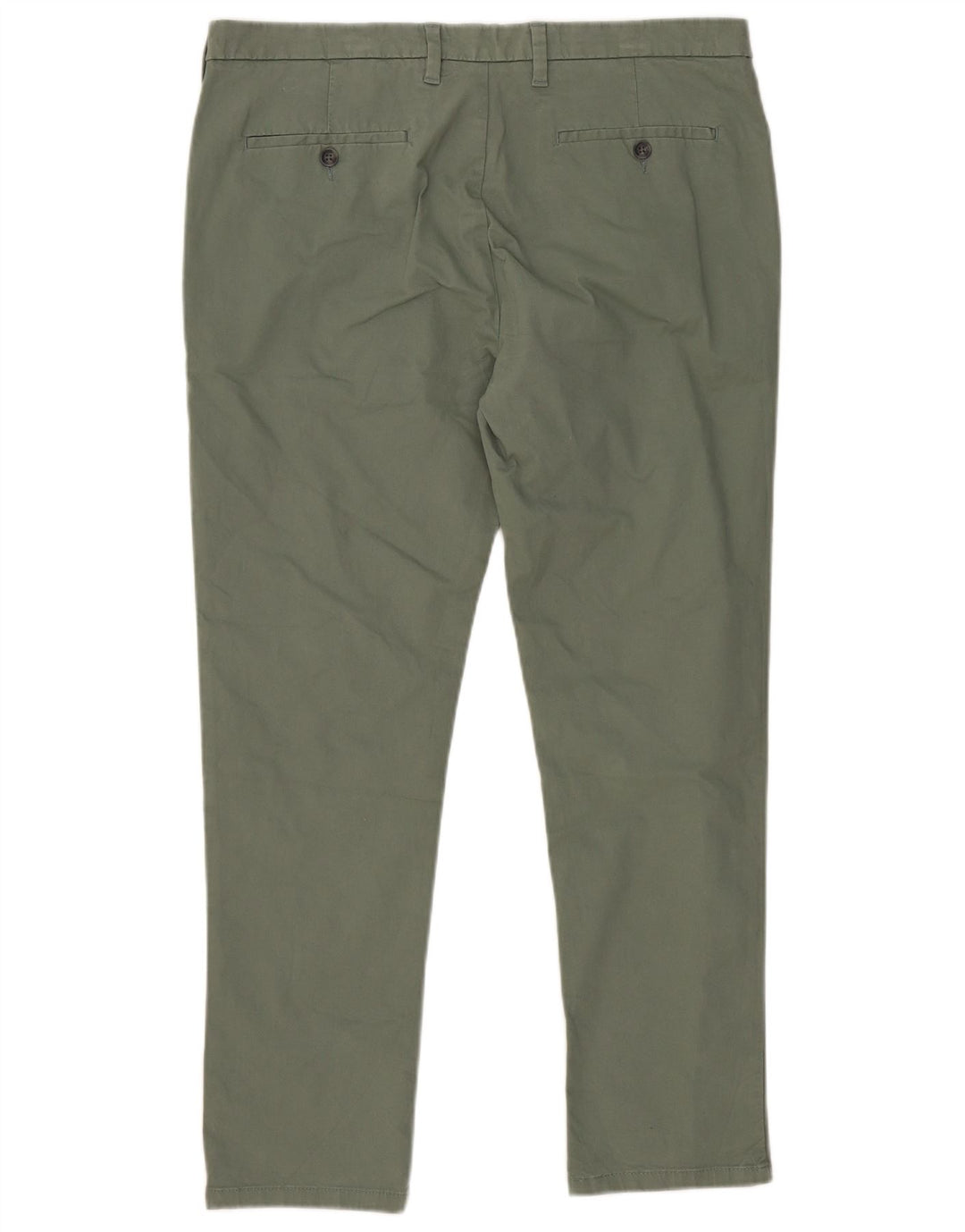 MARKS & SPENCER Pantalon Chino Skinny Homme W36 L29 Vert Coton