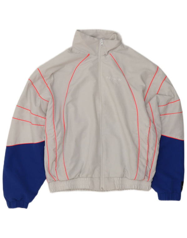 Adidas Veste de survêtement pour femme UK 12 Bleu moyen Colourblock Sports