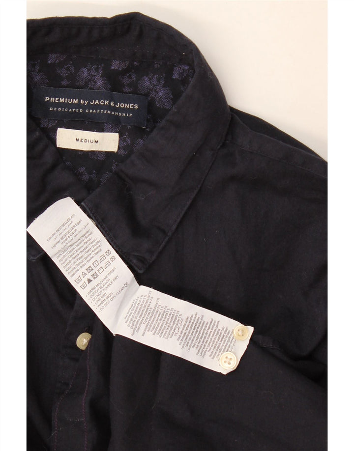 Jack & Jones Chemise Homme Bleu Marine Moyen Coton