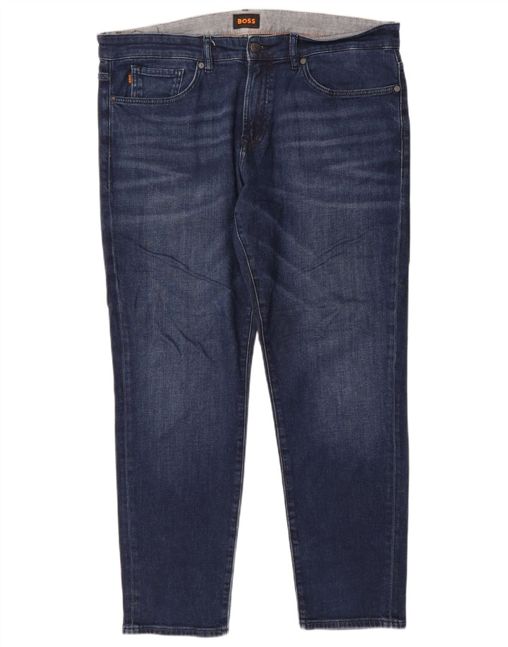Hugo Boss Jean Slim W36 L30 Bleu Coton Homme