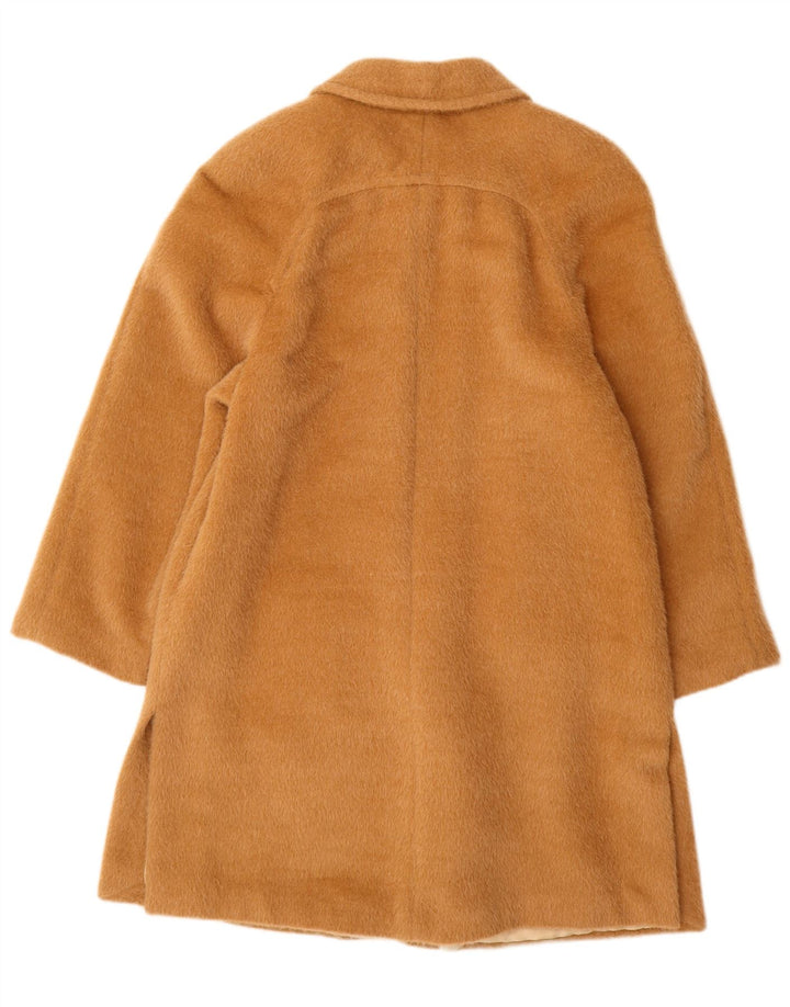 vintage Femme Pardessus UK 12 Beige Moyen