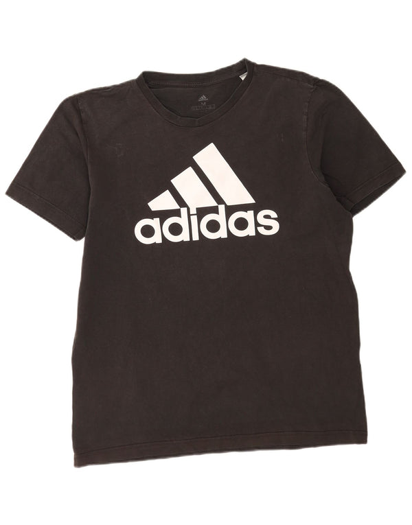 Adidas T-shirt graphique pour homme en coton noir moyen