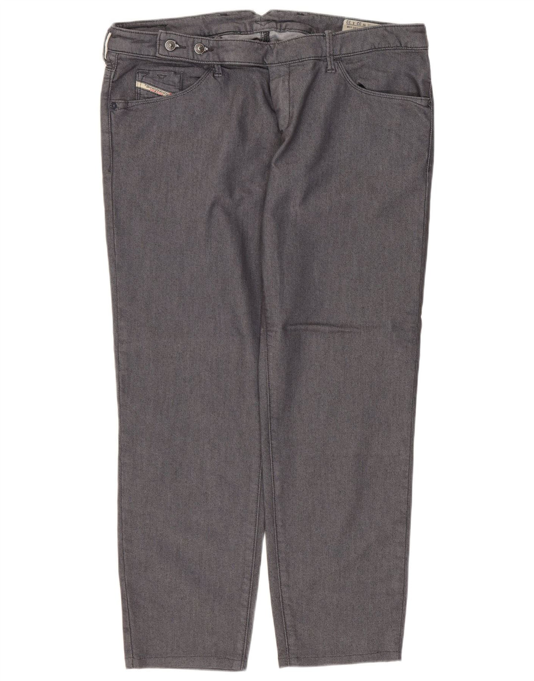 Diesel Jean Droit Femme W32 L26 Gris Coton