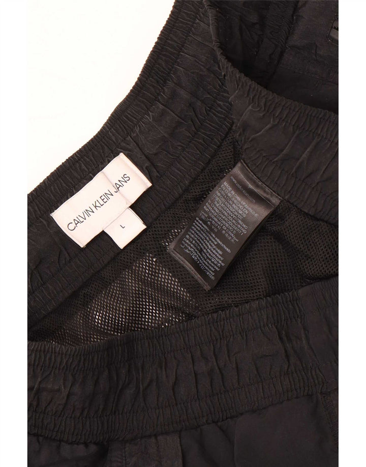 Calvin Klein Pantalon de Survêtement Joggers Homme Noir Polyamide Large